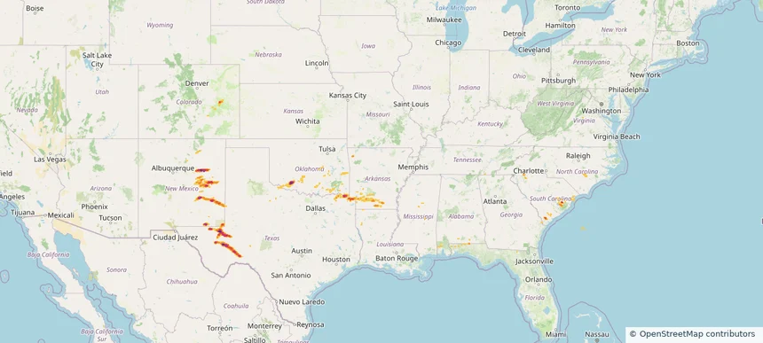 Historical Hail — 2025-04-26 — regional hail footprint preview
