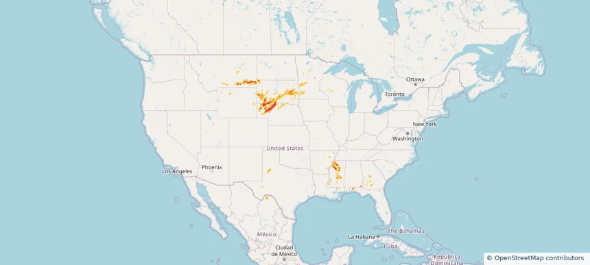 Historical Hail — 2025-04-27 — regional hail footprint preview